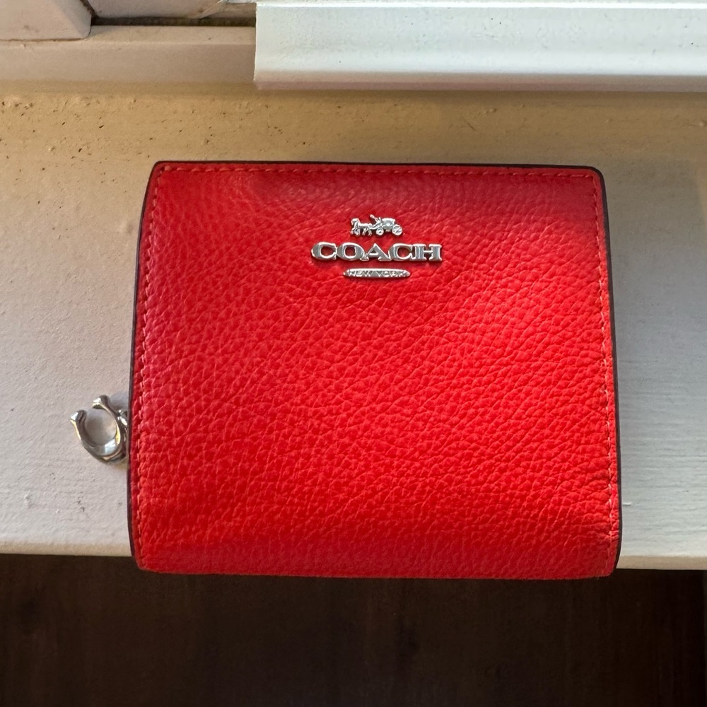 Coach Red Leather Women's Wallet